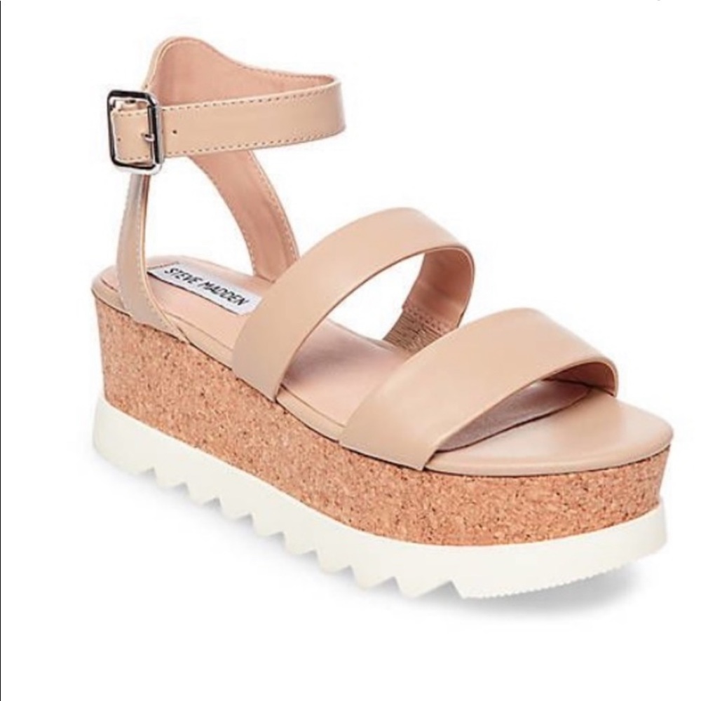 tan platform sandals